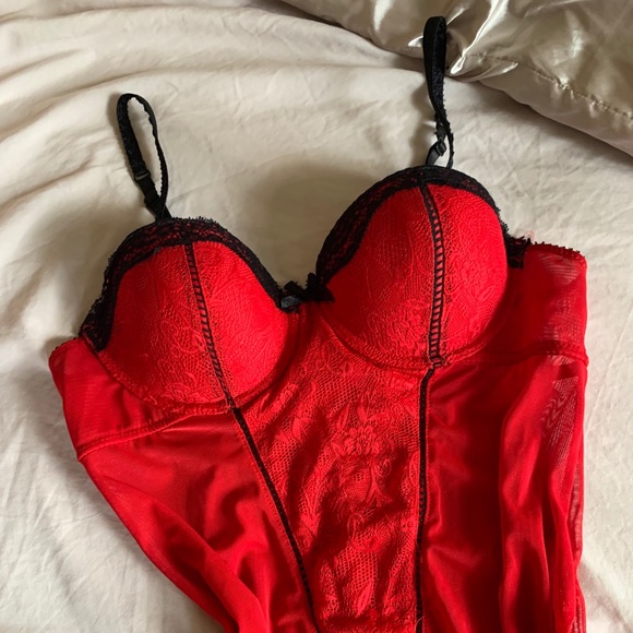 Cherry Red Babydoll Cami - Picture 2 of 4